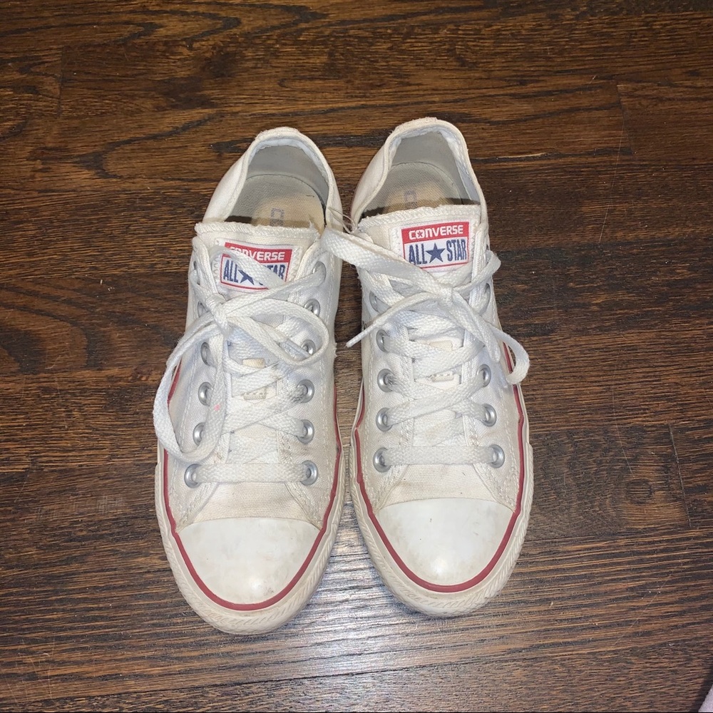White Converse Low Tops